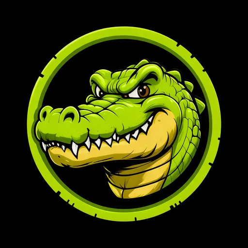 Gone Stumpin alligator badge